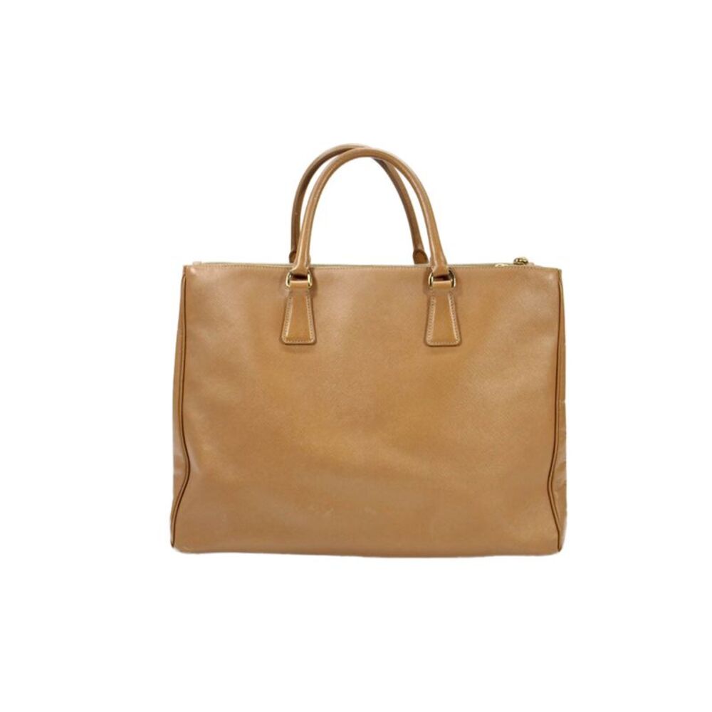 Prada Women's Leather Galleria Saffiano Lux Tote Handbag Camel - Picture 5 of 11